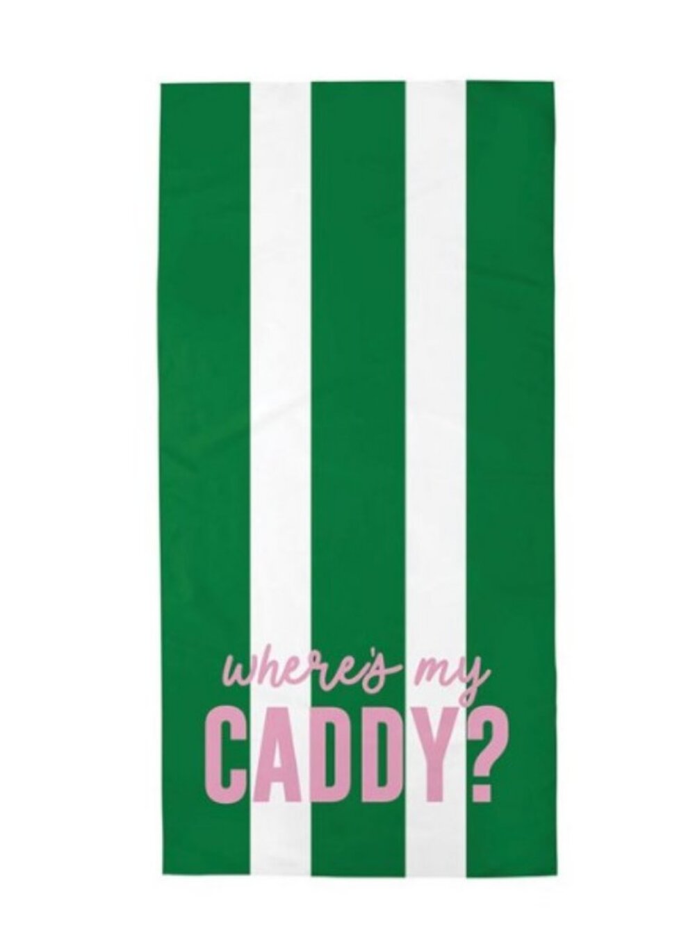 Quick Dry Golf Towel - Where's My Caddy, NWT